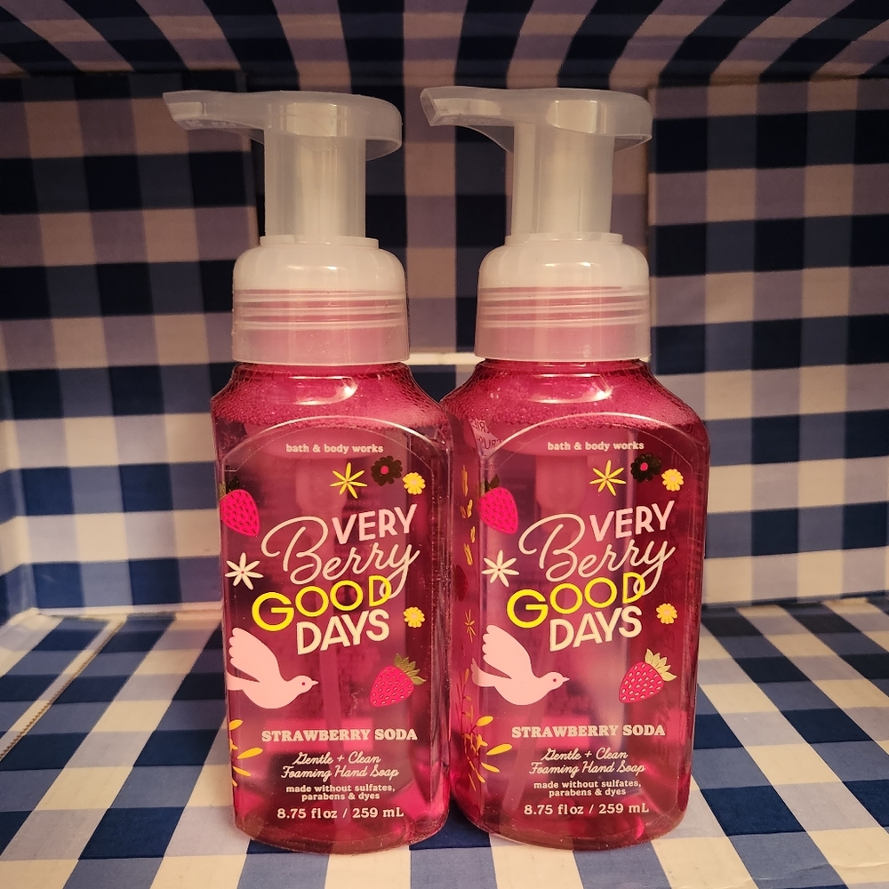 🆕️VERY BERRY GOOD DAYS Gentle Foaming Hand Soap x2 BBW